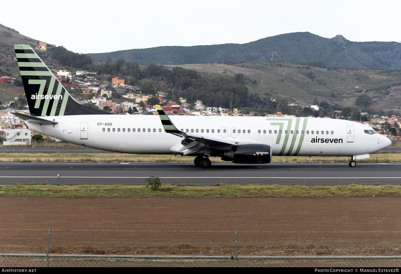 Aircraft Photo of OY-ASD | Boeing 737-8FZ | Airseven | AirHistory.net #640620