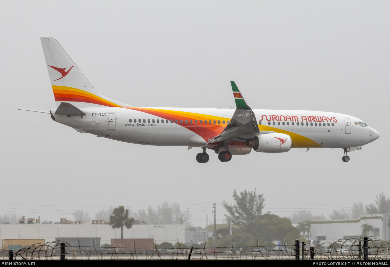 Aircraft Photo of PZ-TCX | Boeing 737-8Q8 | Surinam Airways | AirHistory.net #640696