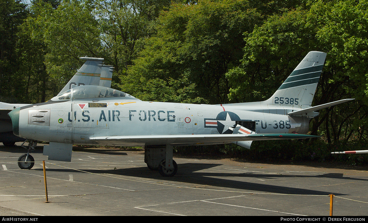 Aircraft Photo of 52-5385 / 25385 | North American F-86F Sabre | USA - Air Force | AirHistory.net #640730