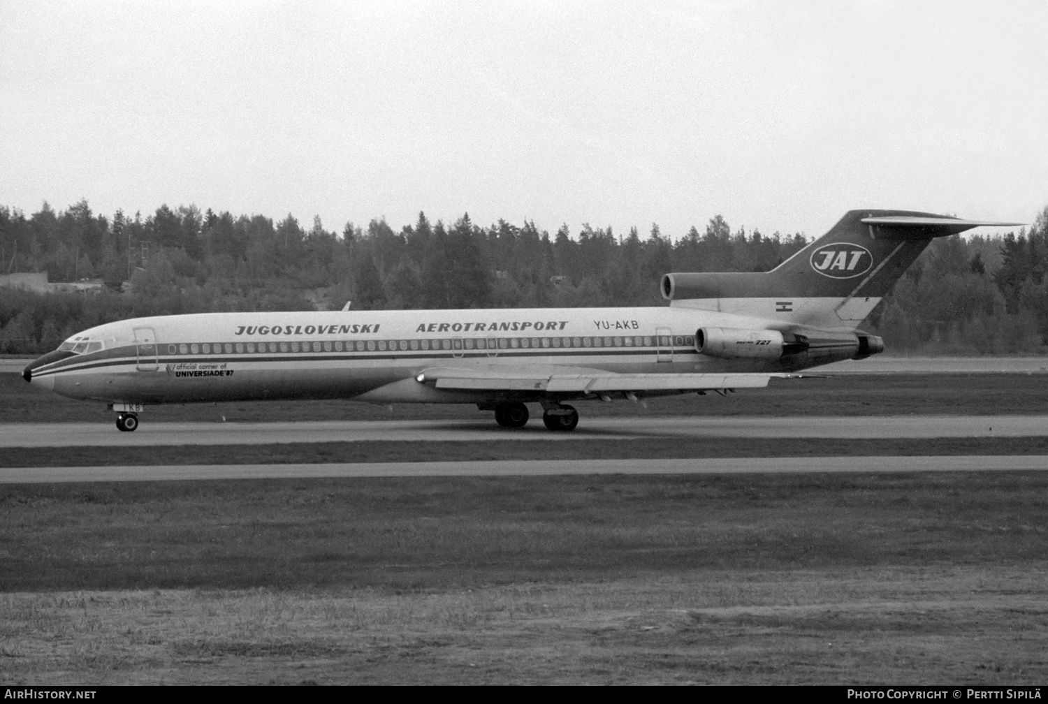 Aircraft Photo of YU-AKB | Boeing 727-2H9/Adv | JAT Yugoslav Airlines - Jugoslovenski Aerotransport | AirHistory.net #640772