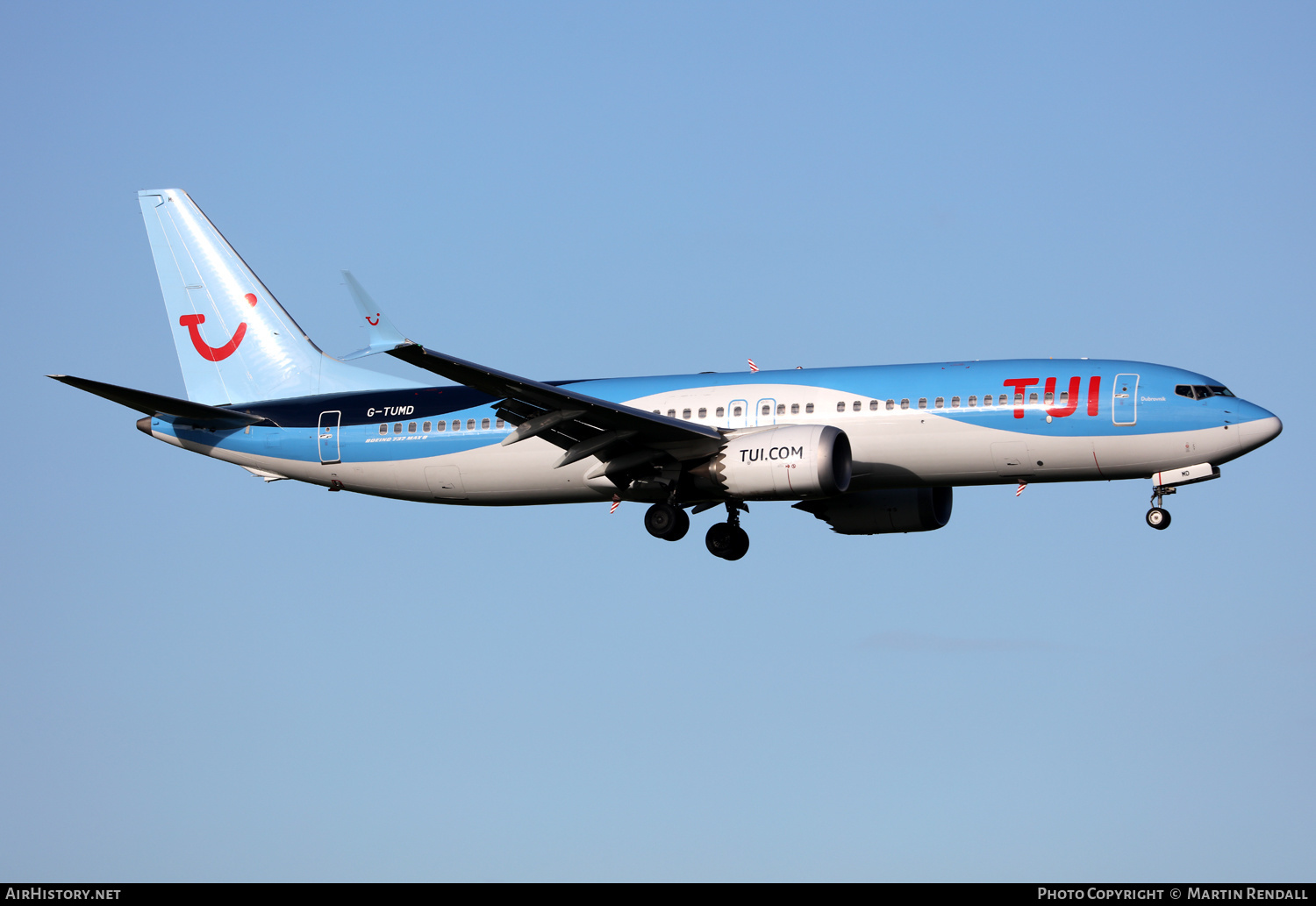 Aircraft Photo of G-TUMD | Boeing 737-8 Max 8 | TUI | AirHistory.net #640864