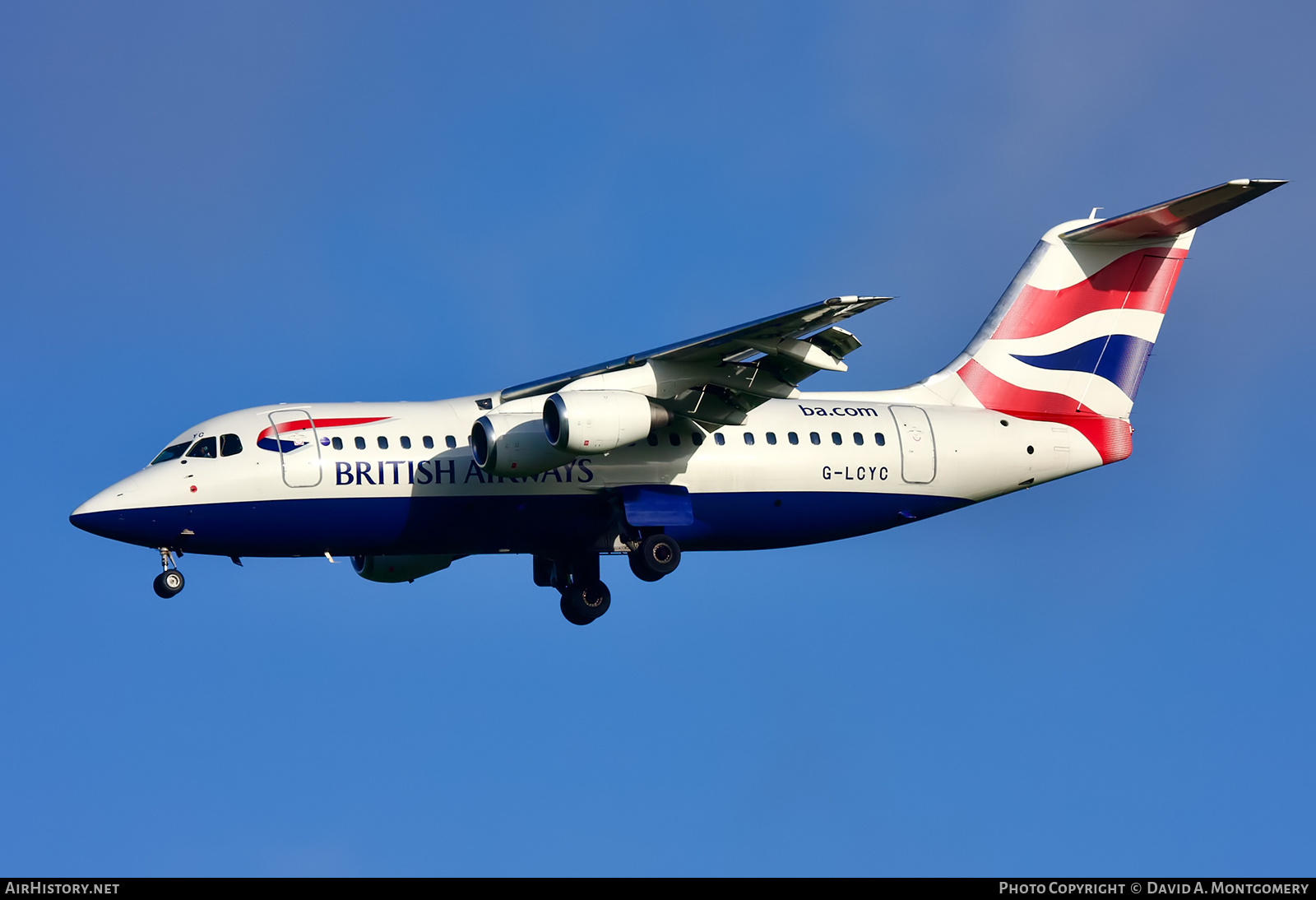 Aircraft Photo of G-LCYC | BAE Systems Avro 146-RJ85 | British Airways | AirHistory.net #640869