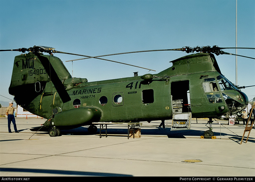 Aircraft Photo of 154803, Boeing Vertol CH-46E Sea Knight, USA - Marines