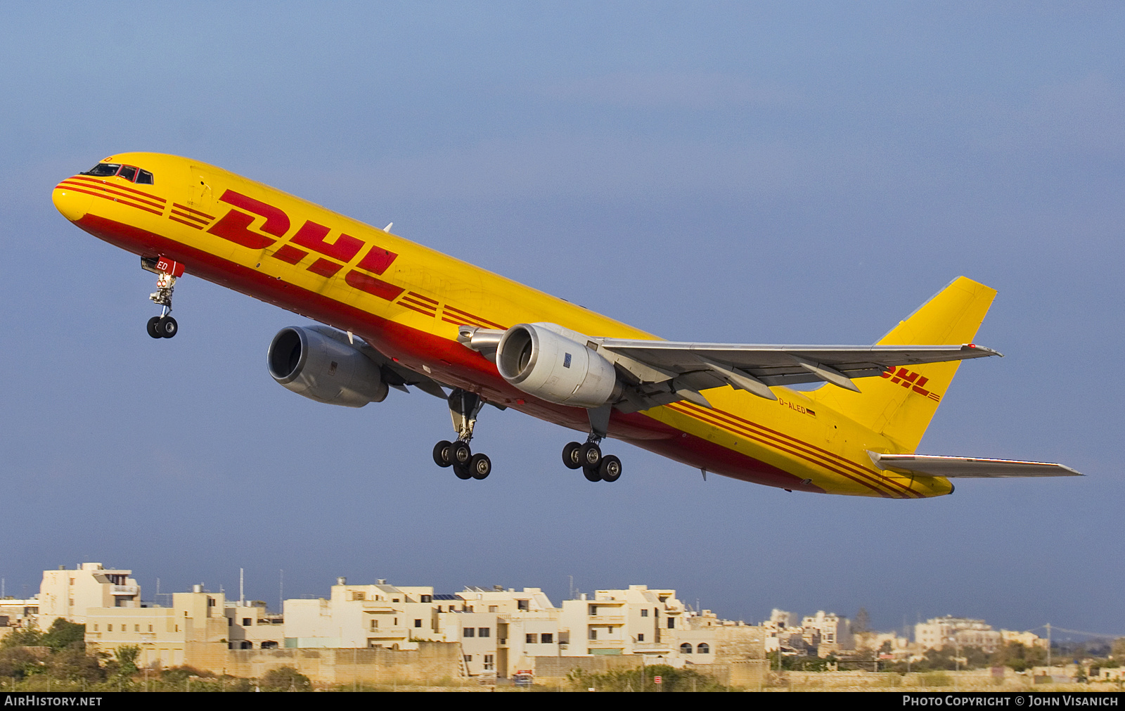 Aircraft Photo of D-ALED | Boeing 757-236/SF | DHL International | AirHistory.net #640935