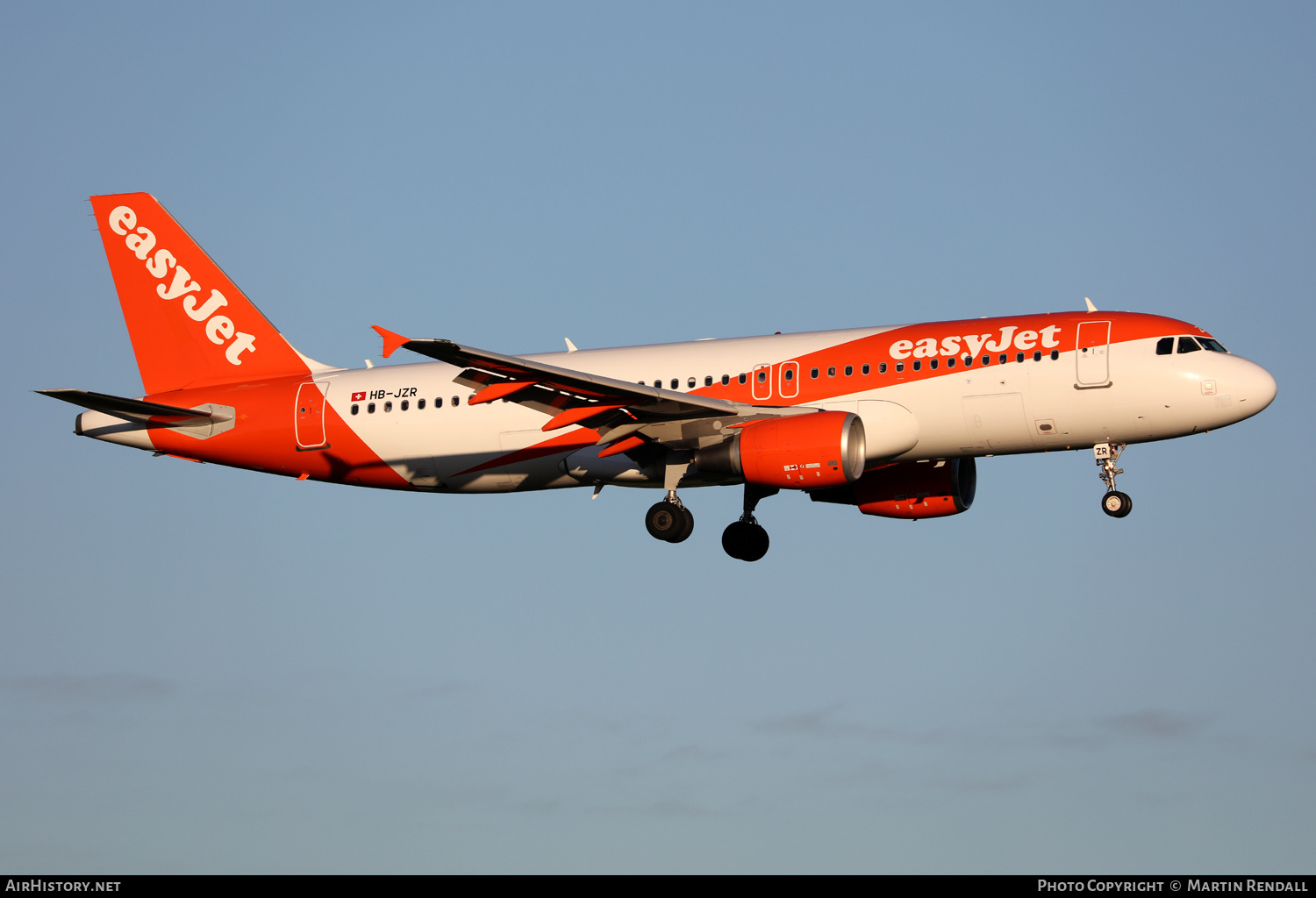 Aircraft Photo of HB-JZR | Airbus A320-214 | EasyJet | AirHistory.net #640943