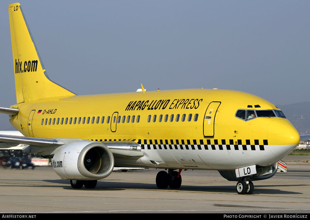 Aircraft Photo of D-AHLD | Boeing 737-5K5 | Hapag-Lloyd Express | AirHistory.net #640945