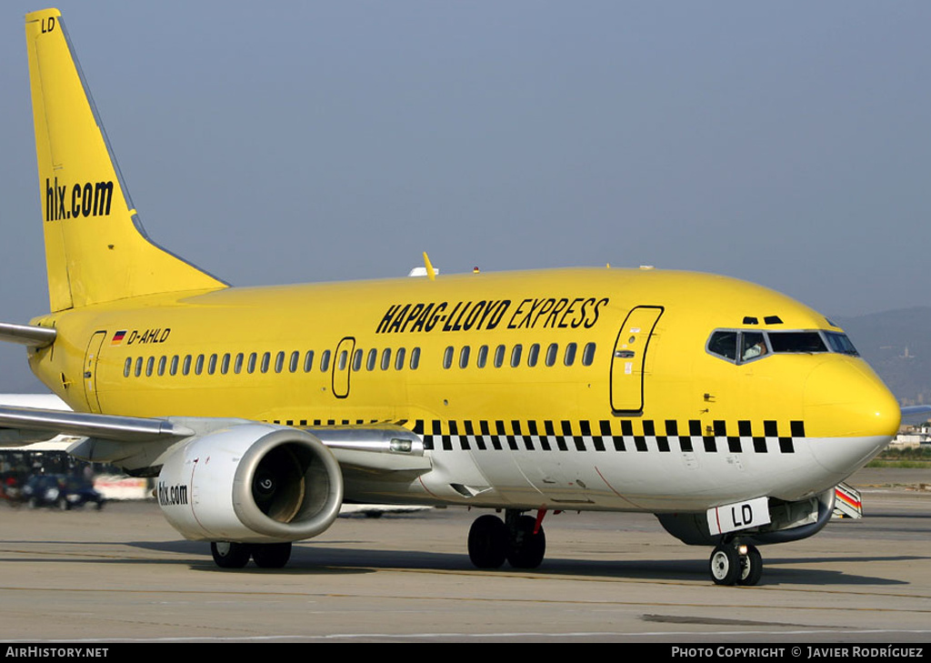 Aircraft Photo of D-AHLD | Boeing 737-5K5 | Hapag-Lloyd Express | AirHistory.net #640945