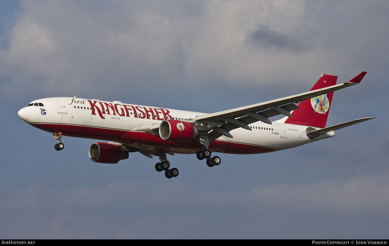 Aircraft Photo of D-ANJB | Airbus A330-223 | Kingfisher Airlines | AirHistory.net #640949