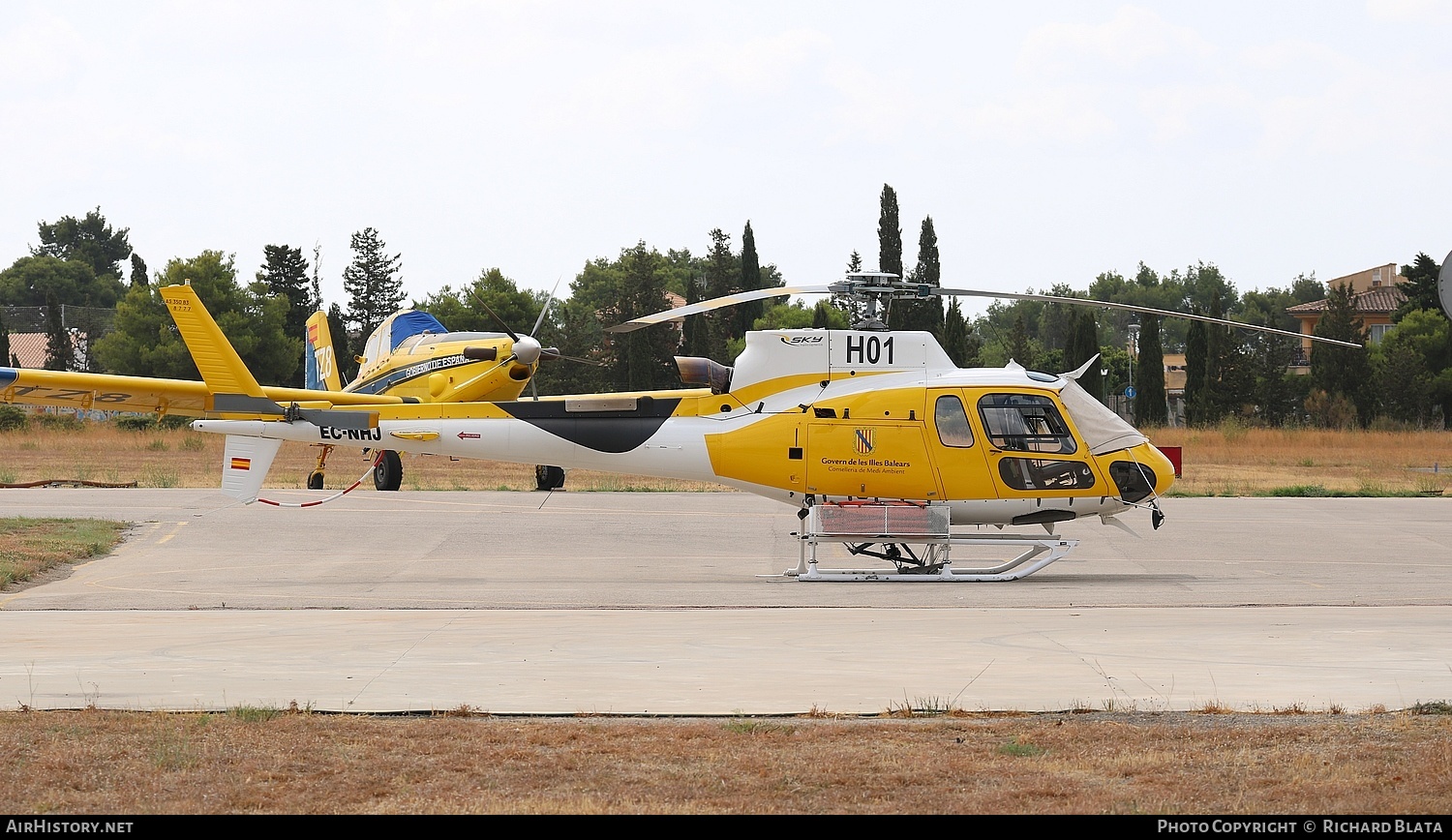 Aircraft Photo of EC-NHJ | Aerospatiale AS-350B-3 Ecureuil | Sky Helicopteros | AirHistory.net #641001