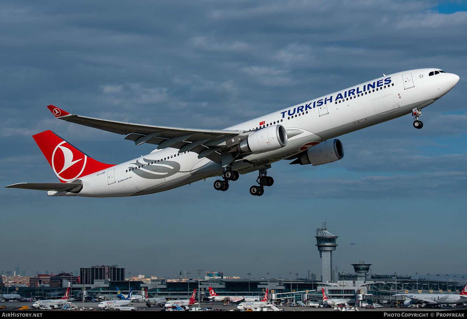 Aircraft Photo of TC-LND | Airbus A330-303 | Turkish Airlines | AirHistory.net #641024