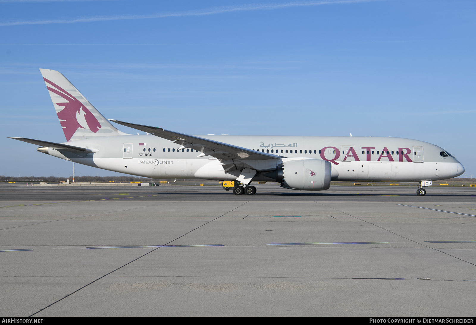 Aircraft Photo of A7-BCS | Boeing 787-8 Dreamliner | Qatar Airways | AirHistory.net #641034