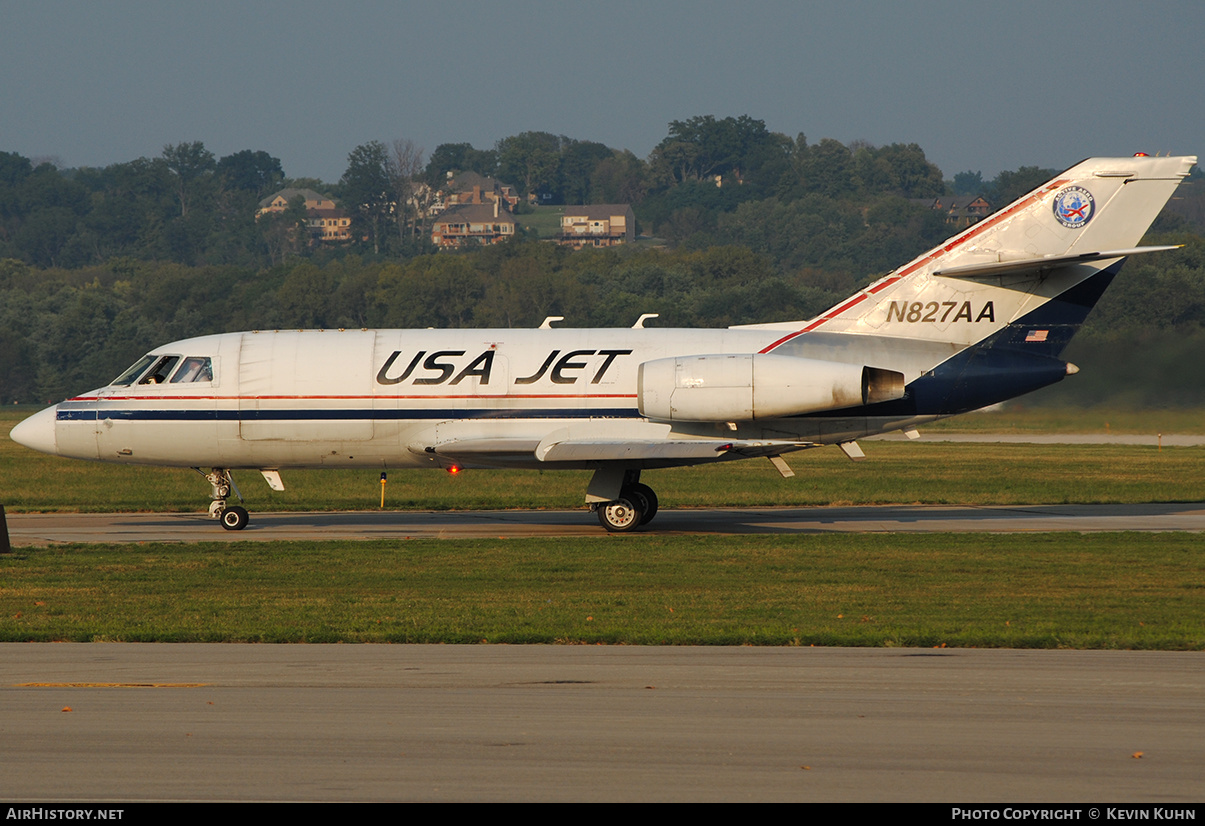 Aircraft Photo of N827AA | Dassault Falcon 20E | USA Jet Airlines | AirHistory.net #641042