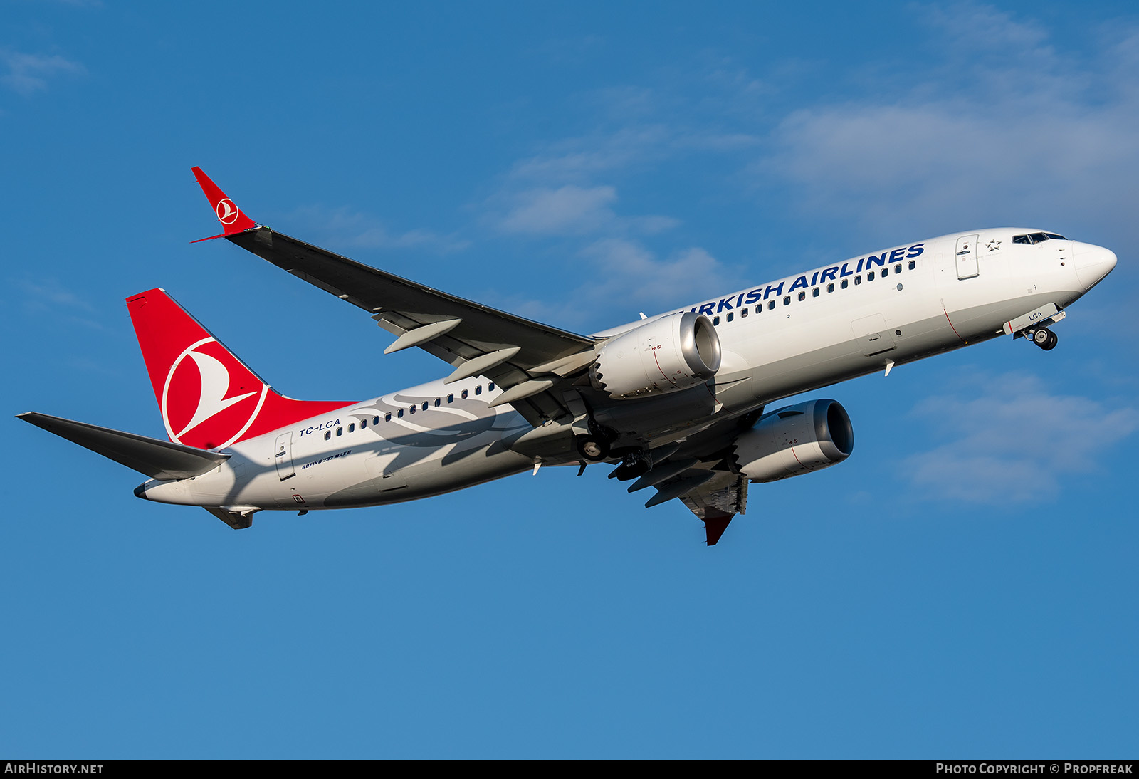 Aircraft Photo of TC-LCA | Boeing 737-8 Max 8 | Turkish Airlines | AirHistory.net #641085