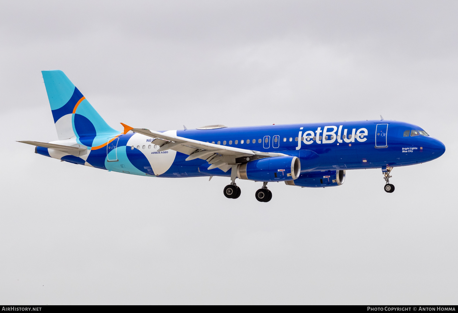 Aircraft Photo of N629JB | Airbus A320-232 | JetBlue Airways | AirHistory.net #641148