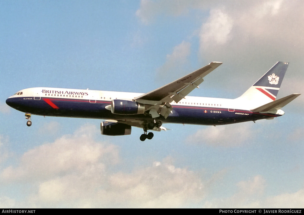 Aircraft Photo of G-BNWA | Boeing 767-336/ER | British Airways | AirHistory.net #641175