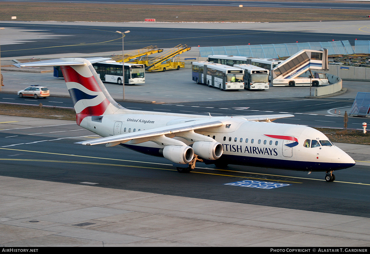 Aircraft Photo of G-CFAD | BAE Systems Avro 146-RJ100 | British Airways | AirHistory.net #641191