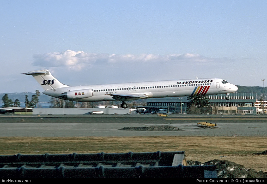 Aircraft Photo of SE-DFT | McDonnell Douglas MD-82 (DC-9-82) | Scandinavian Airlines - SAS | AirHistory.net #641508