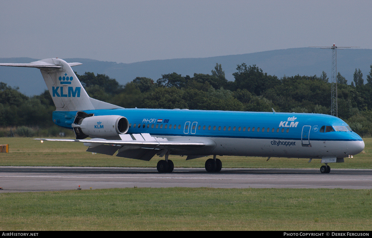 Aircraft Photo of PH-OFJ | Fokker 100 (F28-0100) | KLM Cityhopper | AirHistory.net #641512