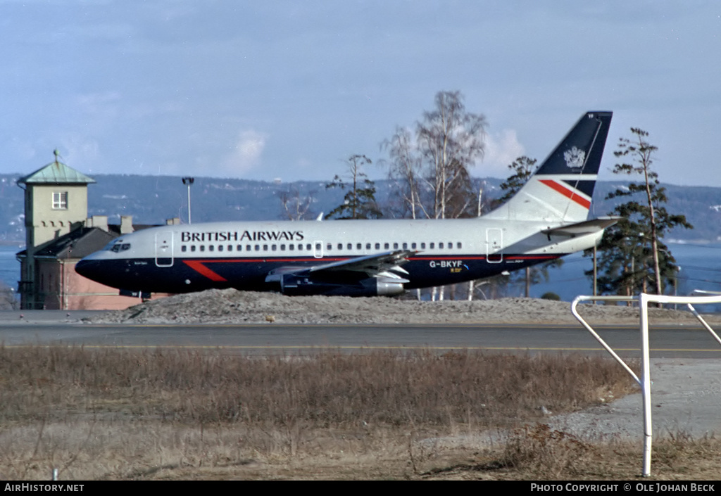 Aircraft Photo of G-BKYF | Boeing 737-236/Adv | British Airways | AirHistory.net #641550
