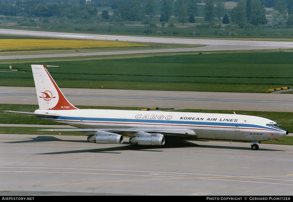 Aircraft Photo of HL7431 | Boeing 707-321C | Korean Air Lines Cargo | AirHistory.net #641557