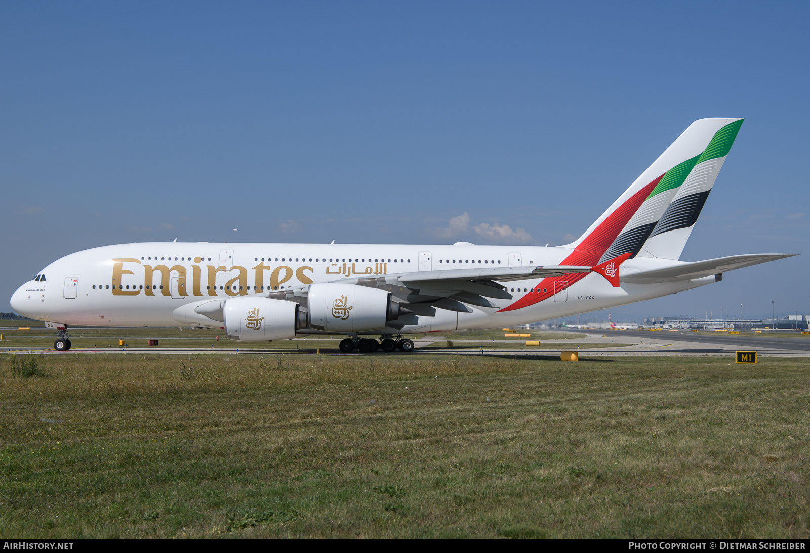 Aircraft Photo of A6-EOG | Airbus A380-861 | Emirates | AirHistory.net #641571
