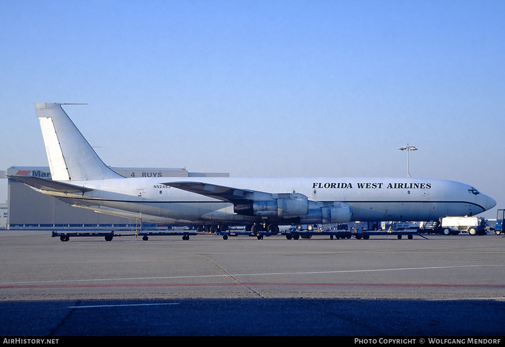 Aircraft Photo of N524SJ | Boeing 707-311C | Florida West Airlines | AirHistory.net #641586