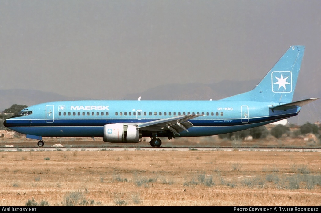 Aircraft Photo of OY-MAO | Boeing 737-3L9 | Maersk Air | AirHistory.net #641631