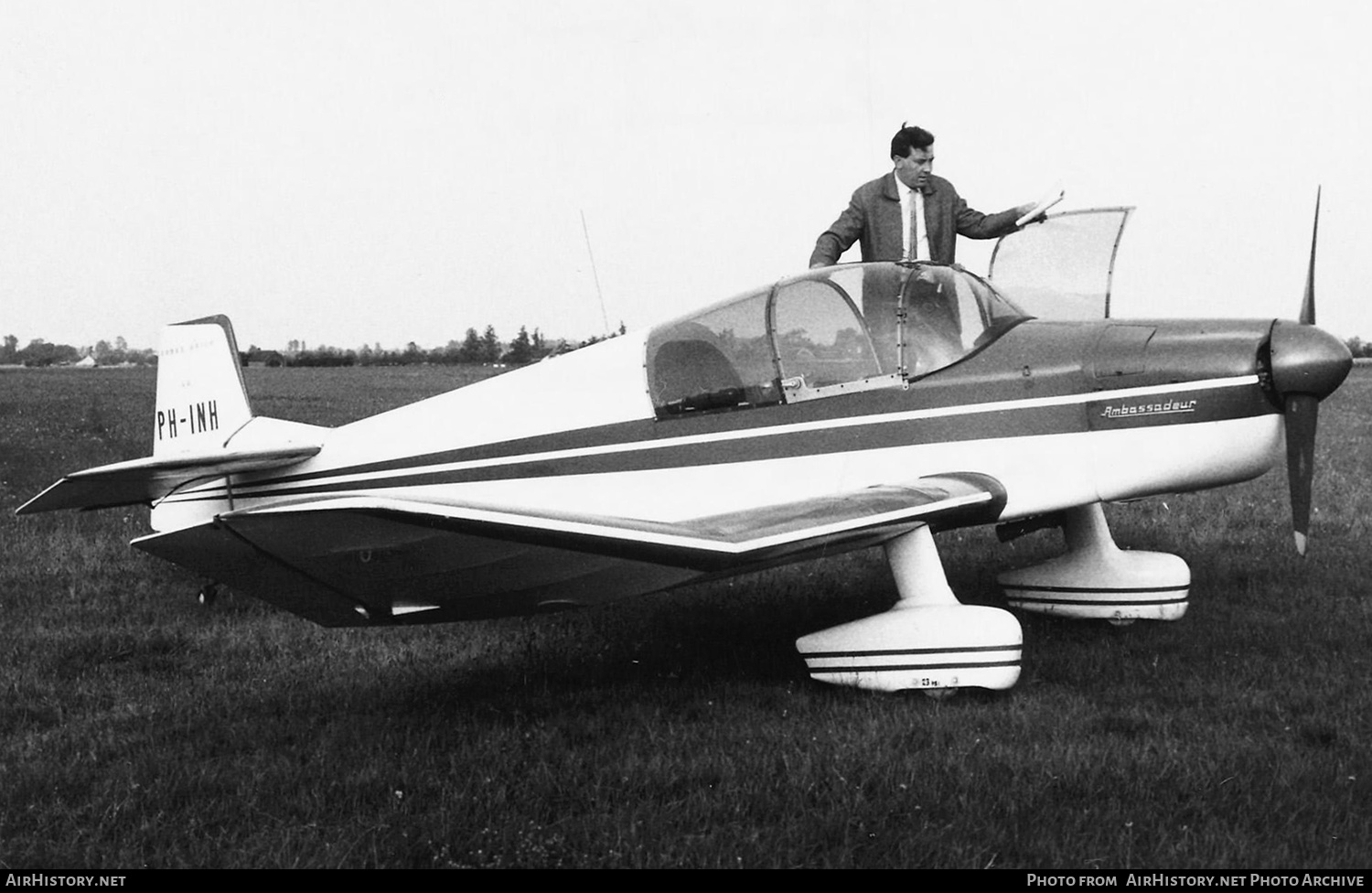 Aircraft Photo of PH-INH | Jodel DR-100 Ambassadeur | AirHistory.net #641642