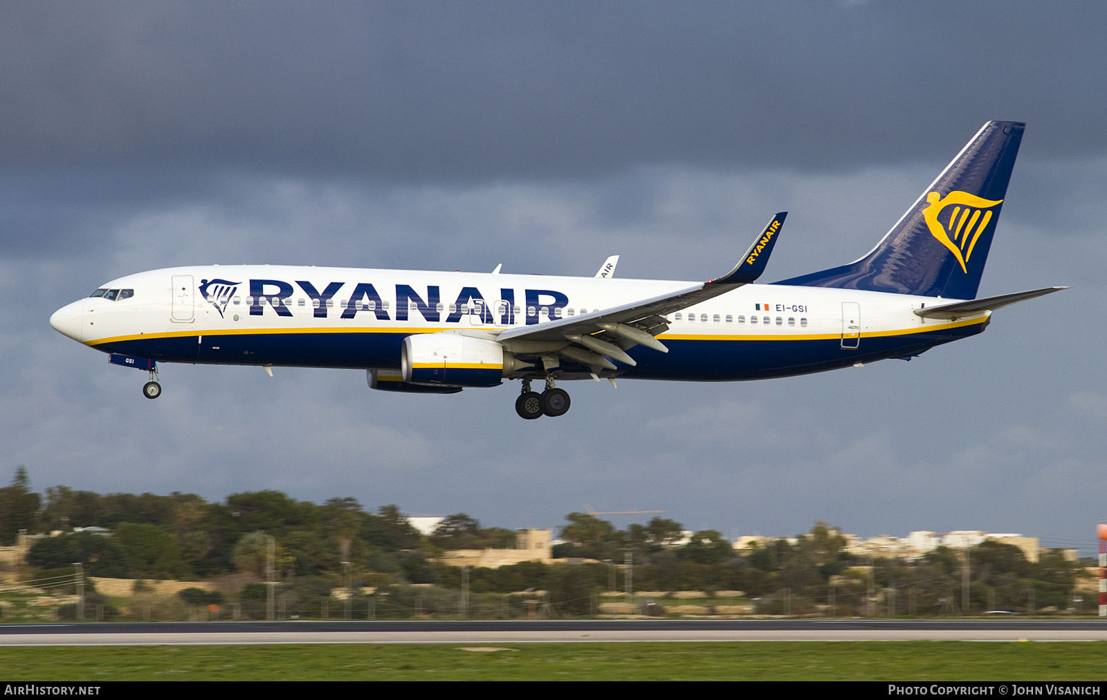 Aircraft Photo of EI-GSI | Boeing 737-800 | Ryanair | AirHistory.net #641713