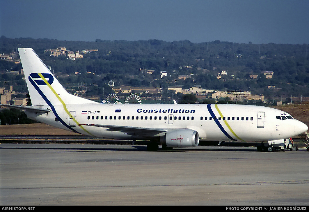 Aircraft Photo of YU-ANI | Boeing 737-3H9 | Constellation International Airlines | AirHistory.net #641731