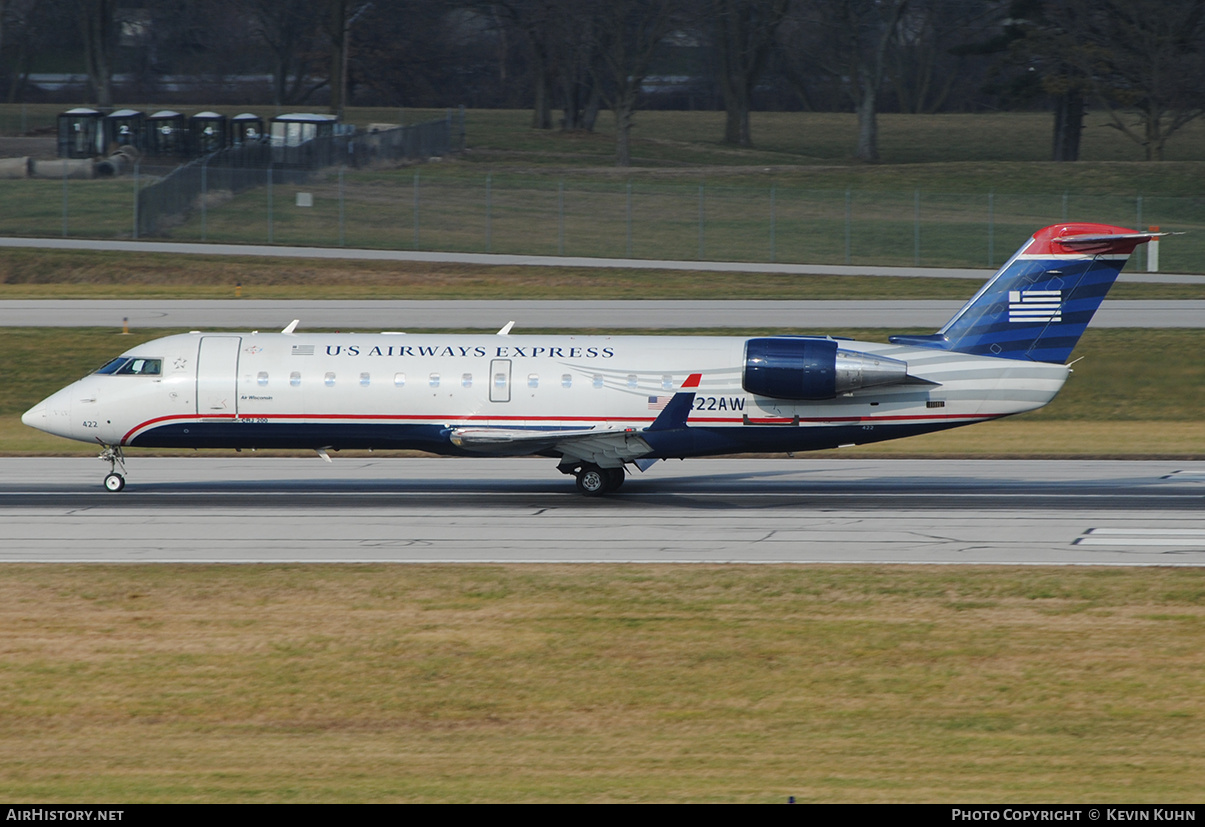 Aircraft Photo of N422AW | Bombardier CRJ-200LR (CL-600-2B19) | US Airways Express | AirHistory.net #641754