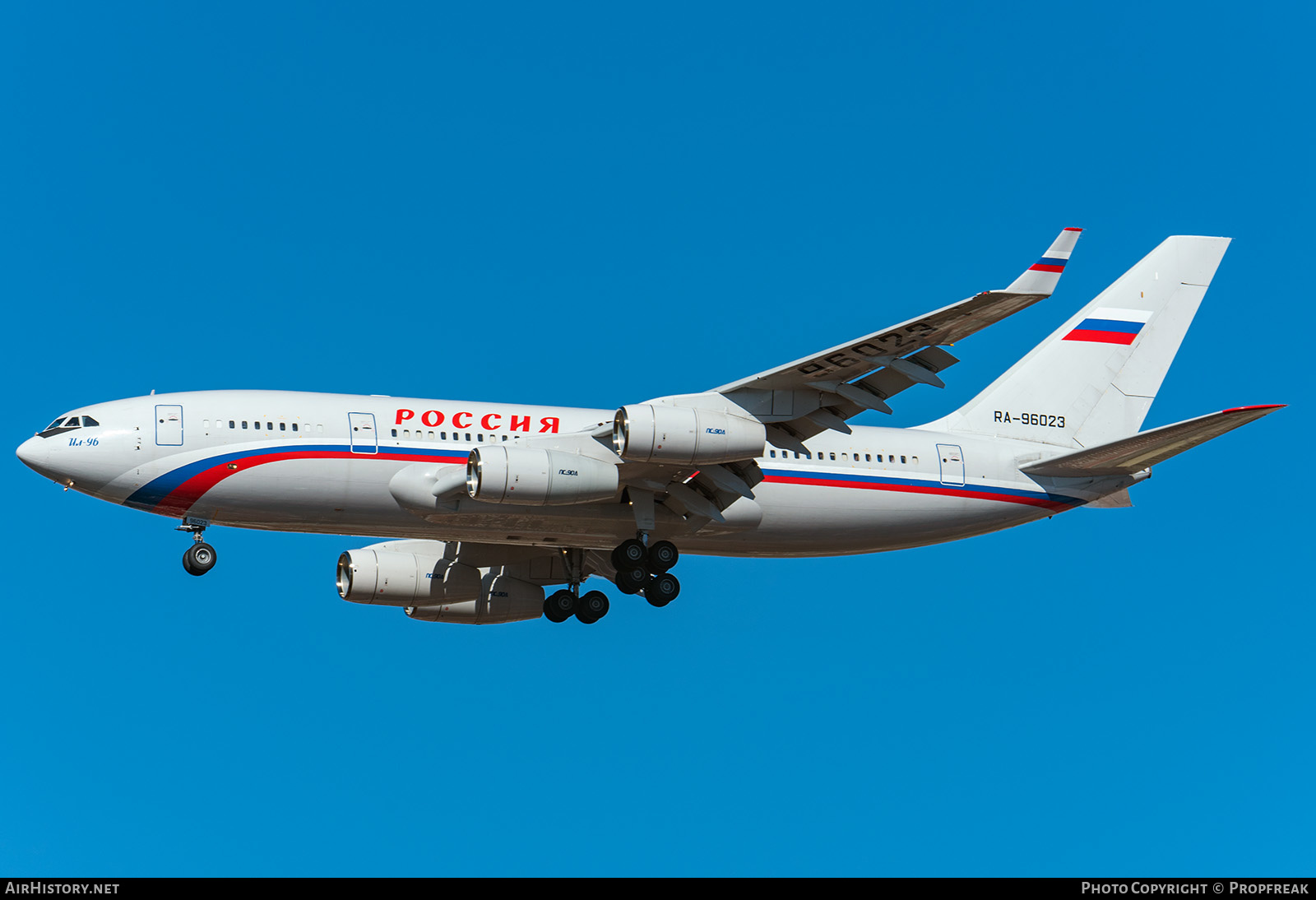 Aircraft Photo of RA-96023 | Ilyushin Il-96-300 | Rossiya - Special Flight Detachment | AirHistory.net #641756