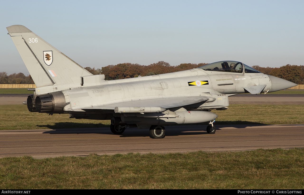 Aircraft Photo of ZK306 | Eurofighter EF-2000 Typhoon FGR4 | UK - Air Force | AirHistory.net #641802