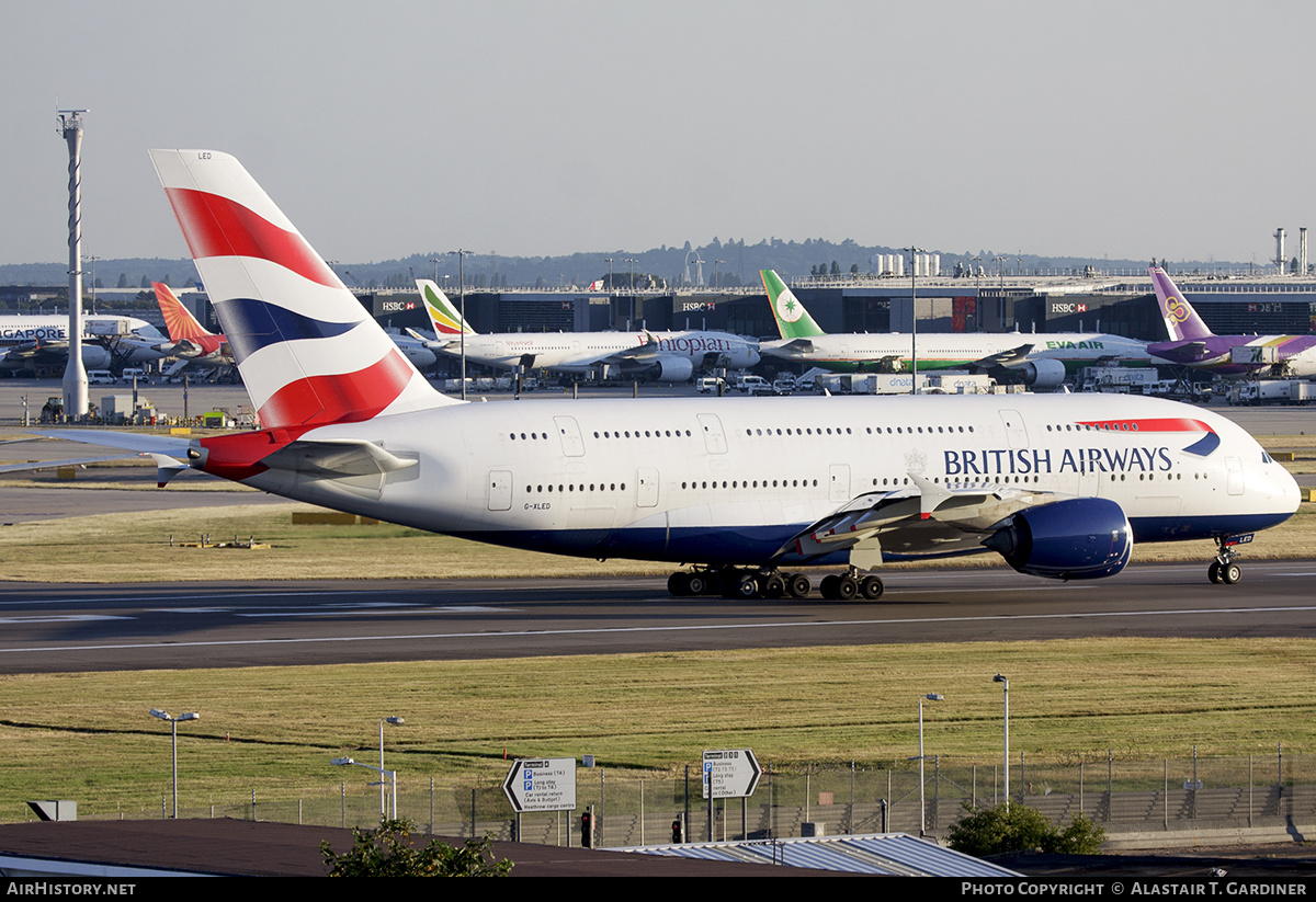 Aircraft Photo of G-XLED | Airbus A380-841 | British Airways | AirHistory.net #641849