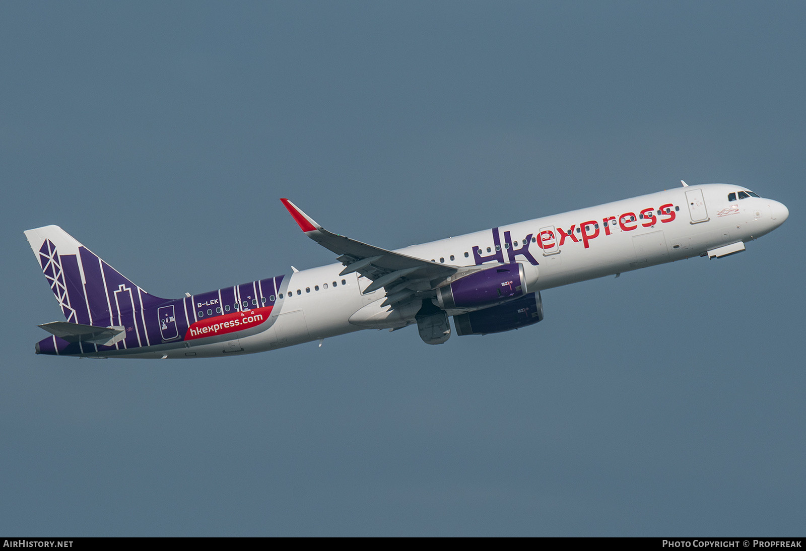 Aircraft Photo of B-LEK | Airbus A321-231 | HK Express - Hong Kong Express | AirHistory.net #641859