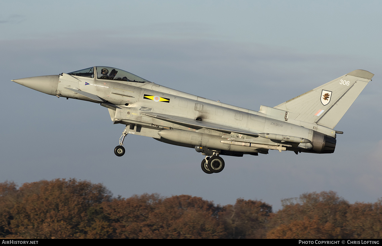 Aircraft Photo of ZK306 | Eurofighter EF-2000 Typhoon FGR4 | UK - Air Force | AirHistory.net #641866