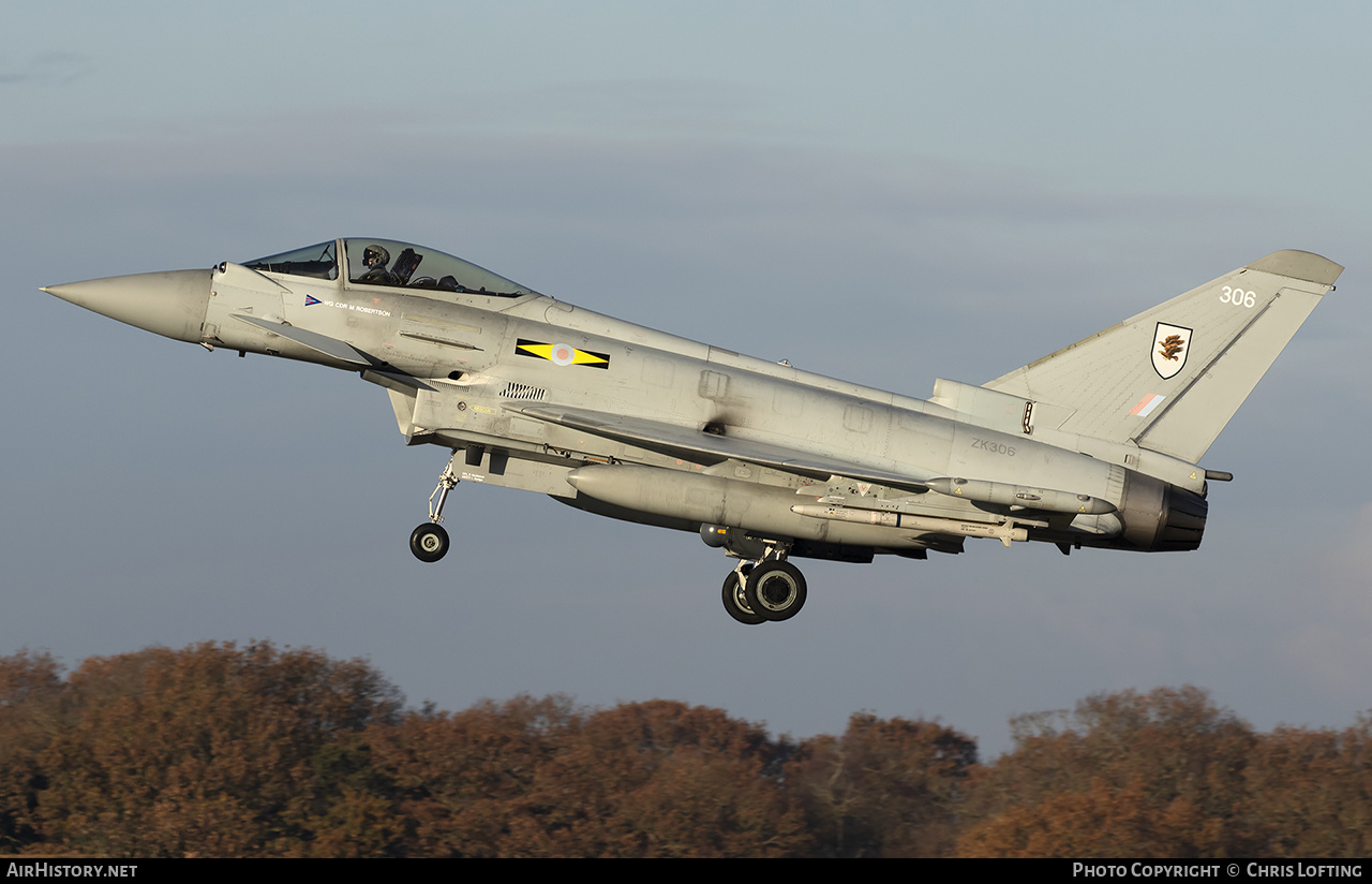 Aircraft Photo of ZK306 | Eurofighter EF-2000 Typhoon FGR4 | UK - Air Force | AirHistory.net #641866