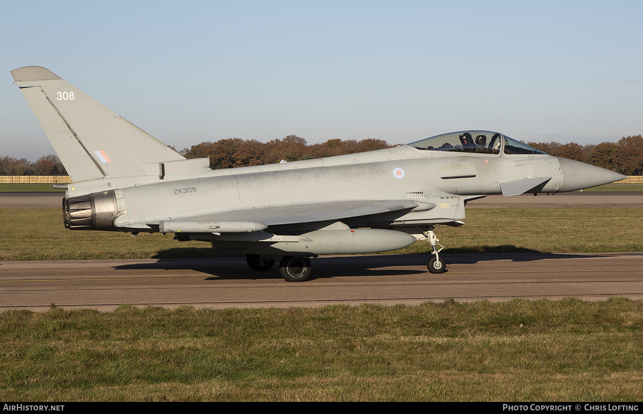 Aircraft Photo of ZK308 | Eurofighter EF-2000 Typhoon FGR4 | UK - Air Force | AirHistory.net #641868