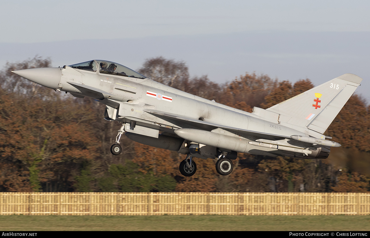Aircraft Photo of ZK315 | Eurofighter EF-2000 Typhoon FGR4 | UK - Air Force | AirHistory.net #641870