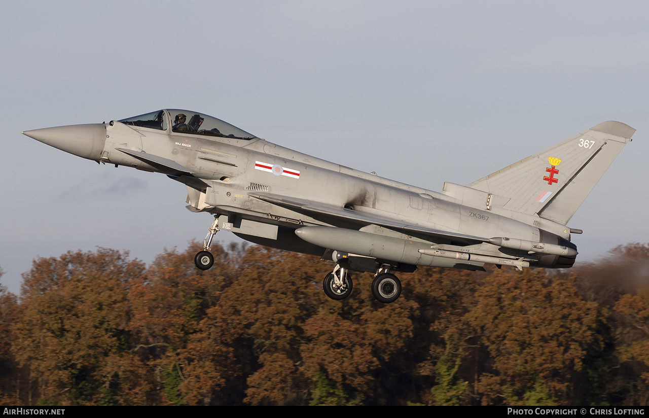 Aircraft Photo of ZK367 | Eurofighter EF-2000 Typhoon FGR4 | UK - Air Force | AirHistory.net #641876
