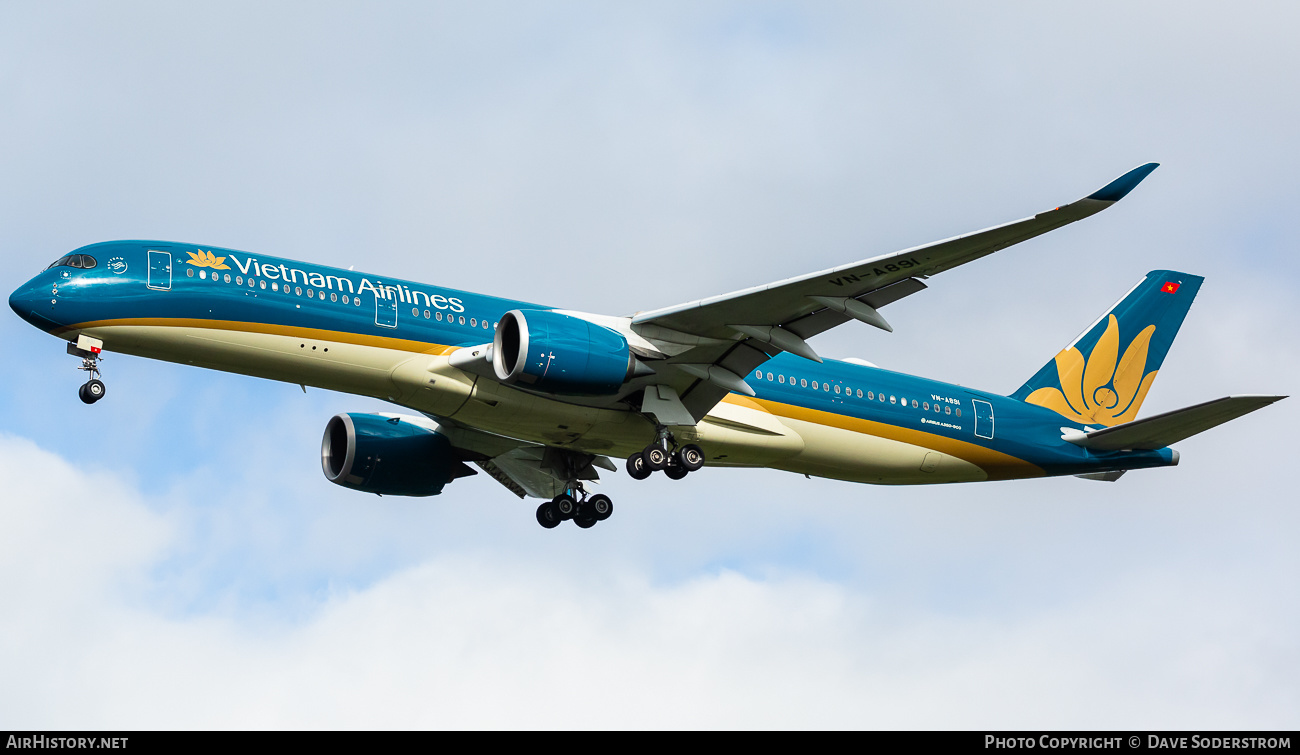 Aircraft Photo of VN-A891 | Airbus A350-941 | Vietnam Airlines | AirHistory.net #642195