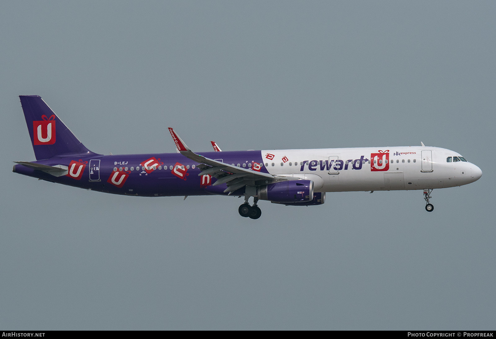 Aircraft Photo of B-LEJ | Airbus A321-231 | HK Express - Hong Kong Express | AirHistory.net #642198