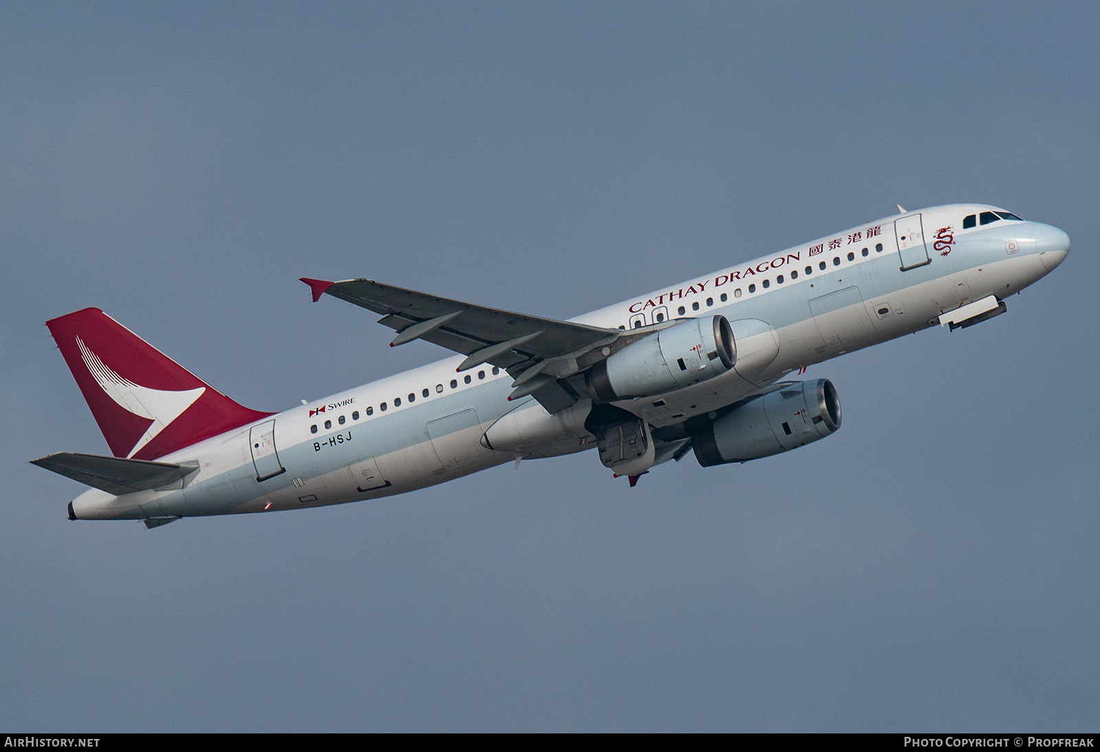 Aircraft Photo of B-HSJ | Airbus A320-232 | Cathay Dragon Airways | AirHistory.net #642201