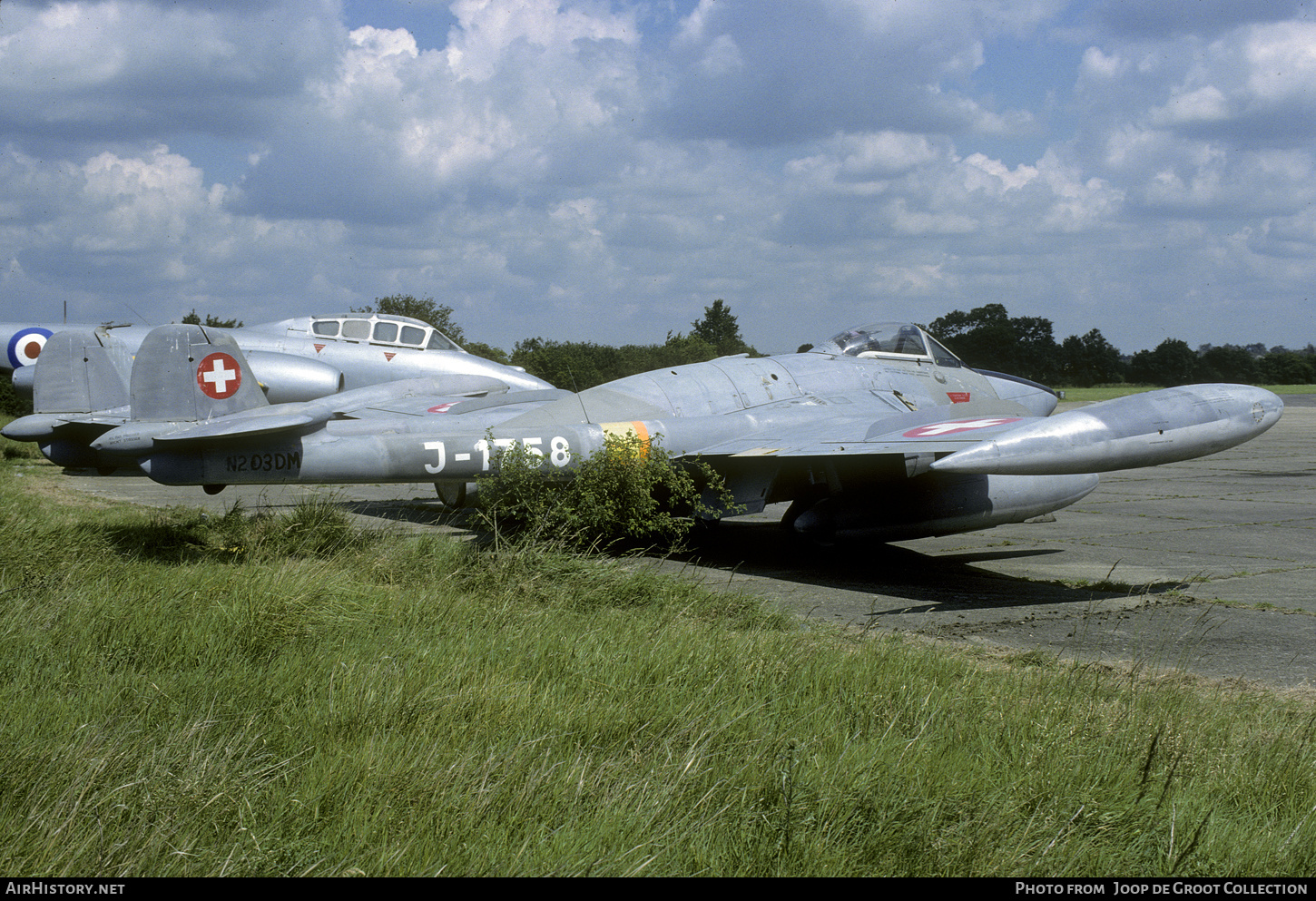 Aircraft Photo of N203DM / J-1758 | De Havilland D.H. 112 Venom FB54 | Switzerland - Air Force | AirHistory.net #642232