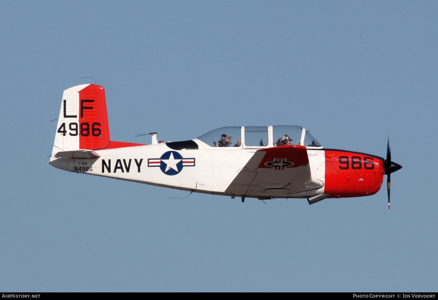 Aircraft Photo of N4986 | Beech T-34B Mentor (D45) | USA - Navy | AirHistory.net #642241