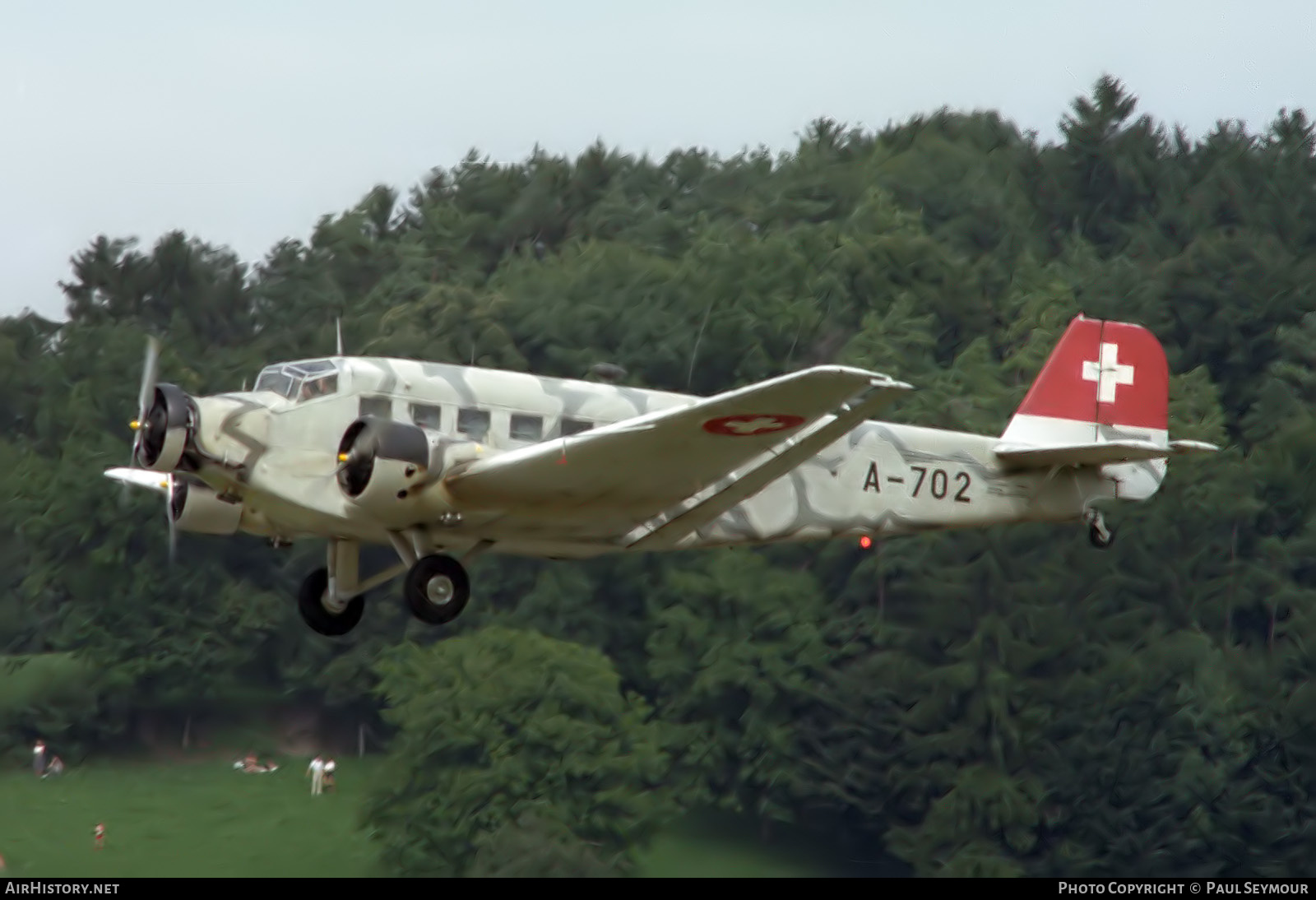 Aircraft Photo of A-702 | Junkers Ju 52/3m g4e | Switzerland - Air Force | AirHistory.net #642300