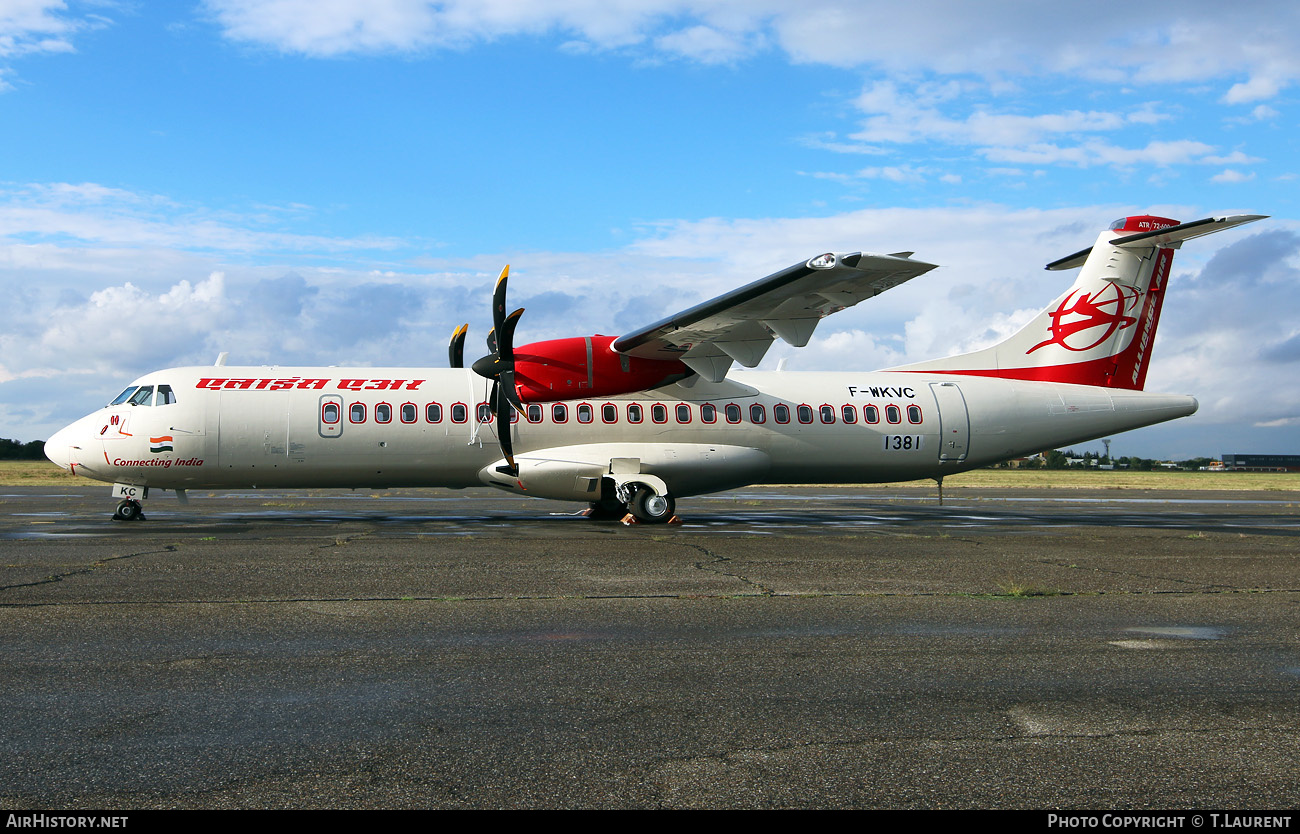 Aircraft Photo of F-WKVC | ATR ATR-72-600 (ATR-72-212A) | Alliance Air | AirHistory.net #642335