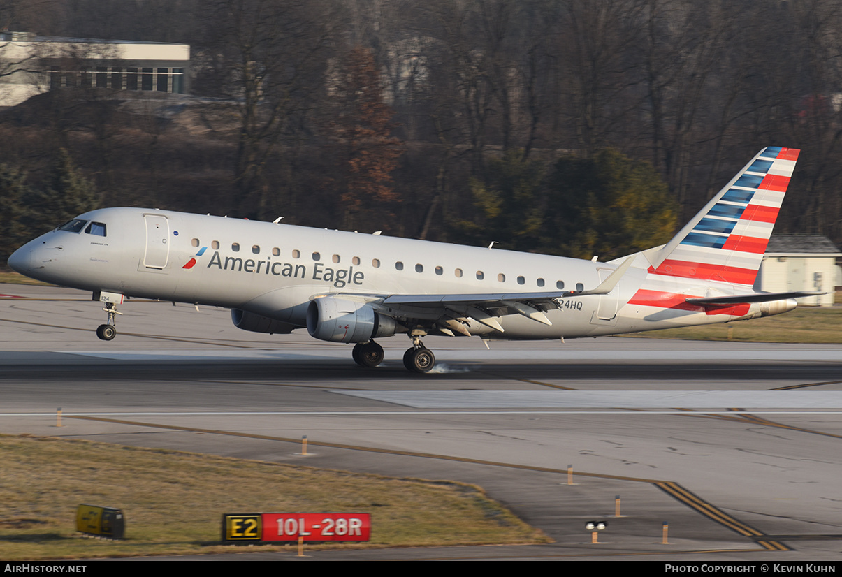 Aircraft Photo of N124HQ | Embraer 175LR (ERJ-170-200LR) | American Eagle | AirHistory.net #642349