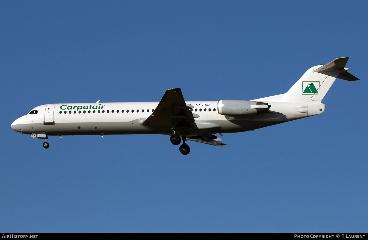 Aircraft Photo of YR-FKB | Fokker 100 (F28-0100) | Carpatair | AirHistory.net #642350