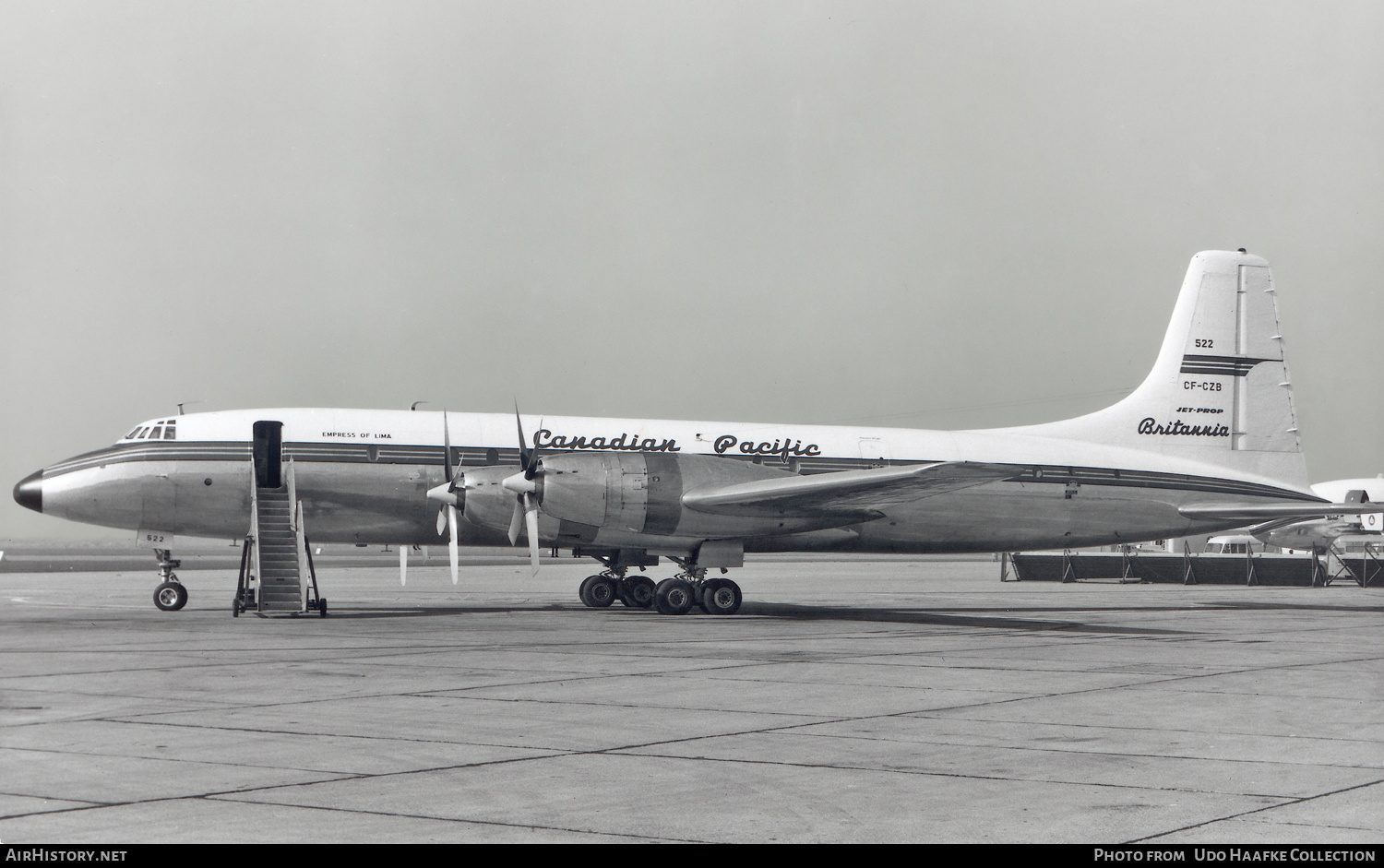 Aircraft Photo of CF-CZB | Bristol 175 Britannia 314 | Canadian Pacific Airlines | AirHistory.net #642357